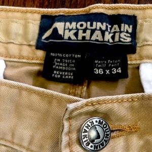 Mountain Khaki Brand khakis